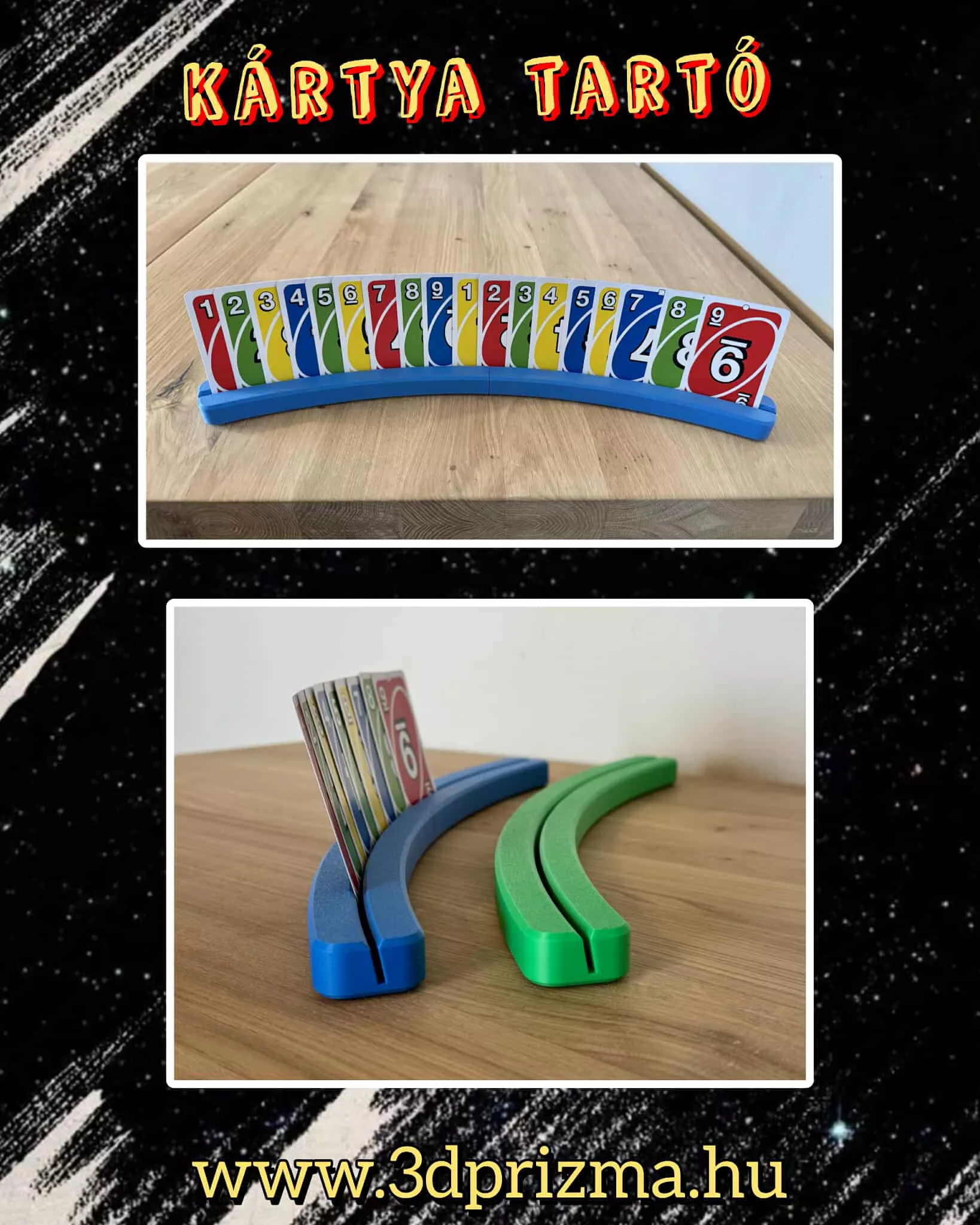 Játékkártya tartó